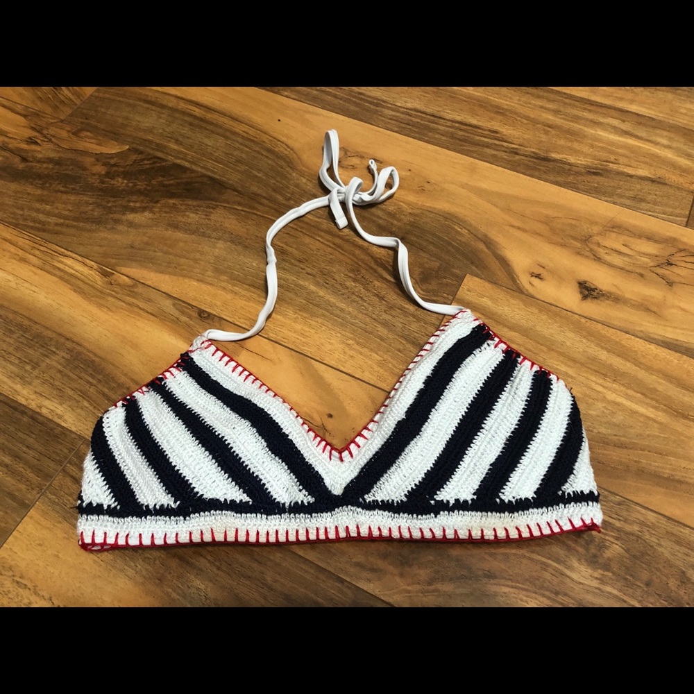 Red white and blue swimsuit set